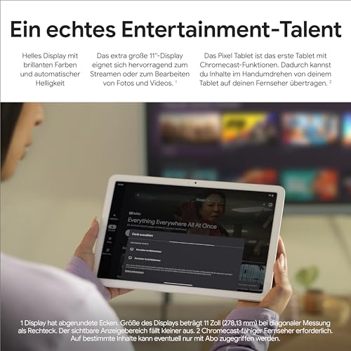 Google Pixel Tablet Android Tablet Speicherplatz