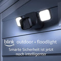 blink outdoor flutlicht kabellose batteriebetriebene flutlicht halterung und smarte hd sicherheitskamera 700 lumen bewegungserfassung einrichtung in wenigen minuten