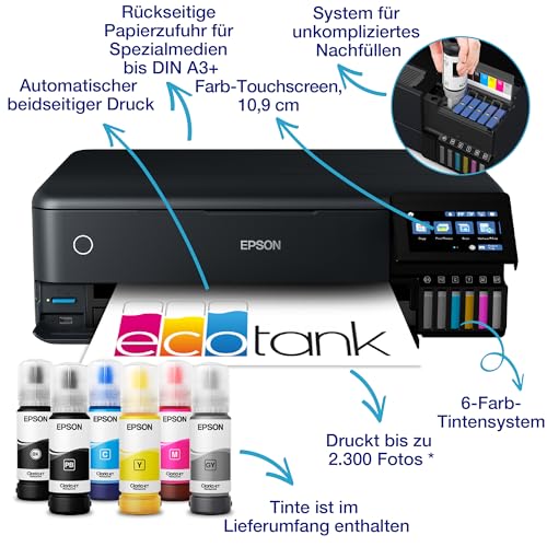 Epson Tinten Multifunktionsgerät Fotodruck Ethernet Tintentank