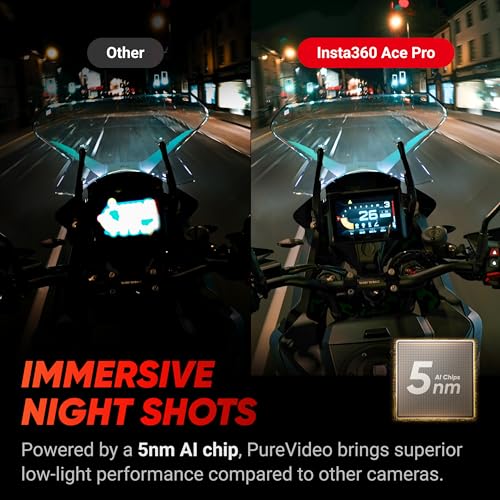 Insta360 Action Kamera KI Rauschunterdrückung Klappbildschirm KI Funktionen