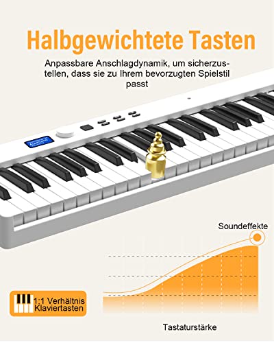 OYAYO Halbgewichteten Unterstützung Klaviertasche Geburtstags