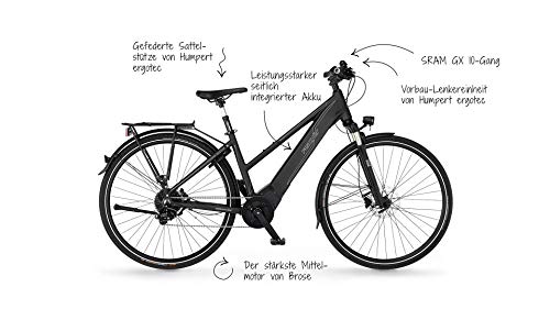 FISCHER Trekking Elektrofahrrad Mittelmotor metallic