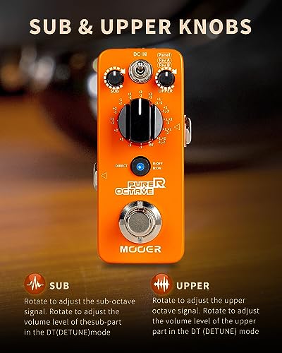 MOOER Octave Gitarrenpedal Seires Arbeitsmodi